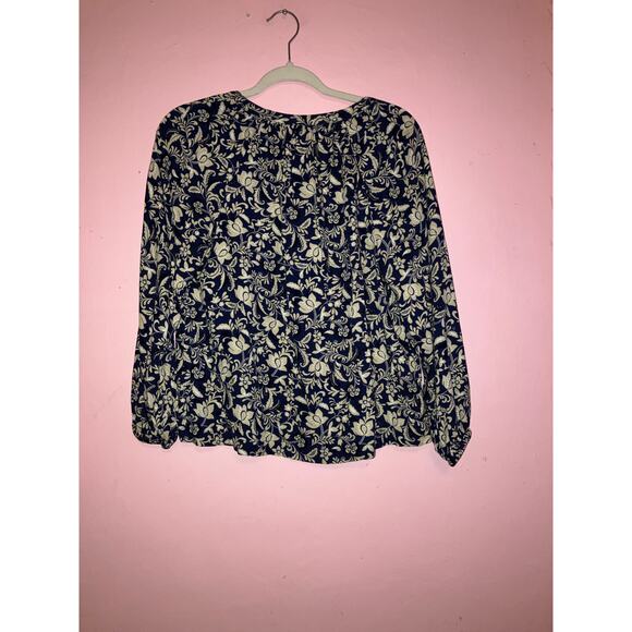 Old Navy navy blue boho blouse size XS - Picture 4 of 5